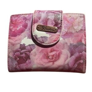 Julia Buxton Wellington Women Floral Credit Cards Money Foldable Holder Wallet
